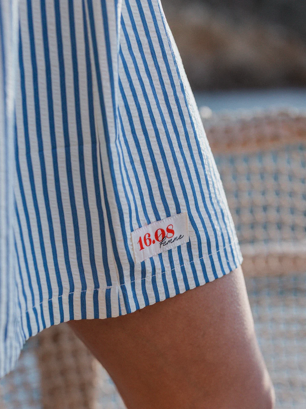 Blue Stripe Dress - Image 6