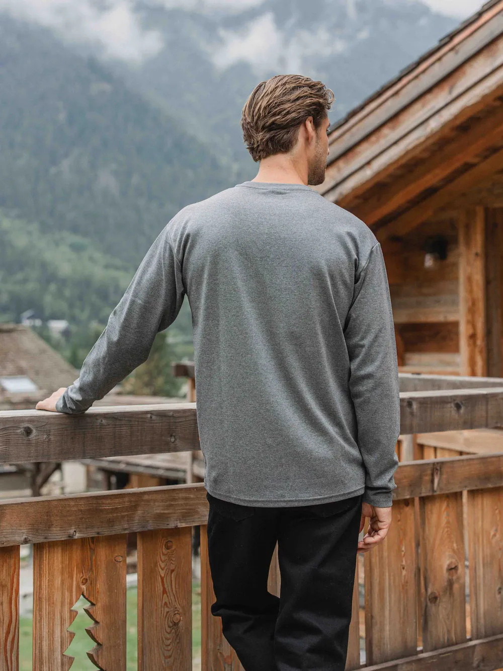 Dark Grey Basic Longsleeve - Image 4