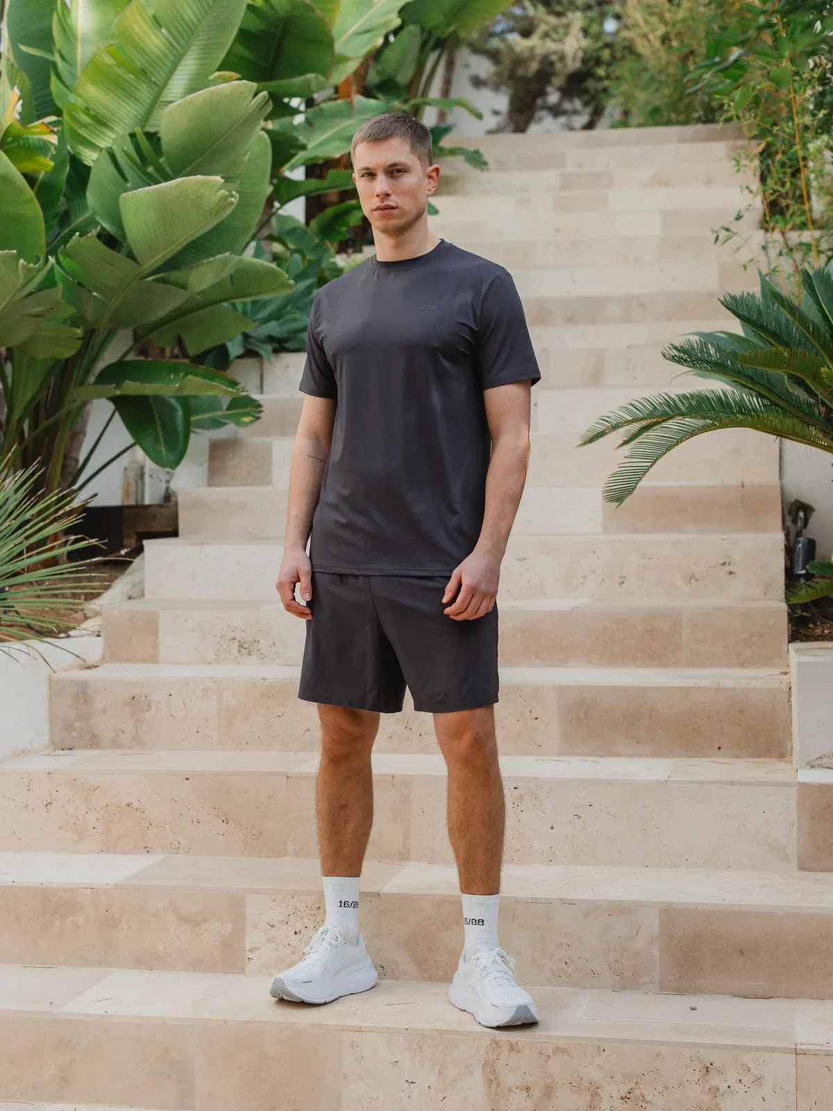 Dark Grey Basic Sport T-shirt - Image 7
