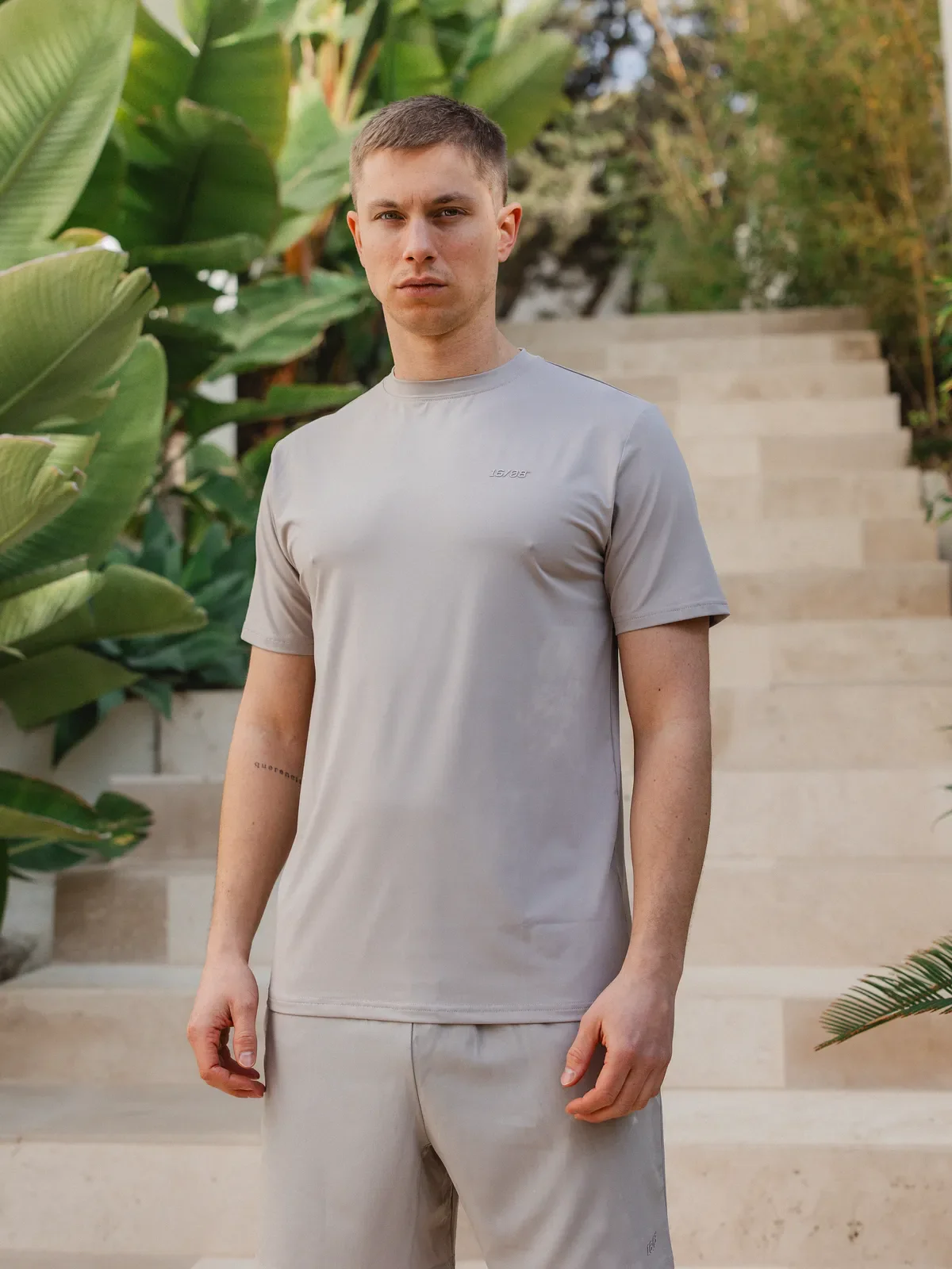 Light Grey Basic Sport T-shirt - Image 4