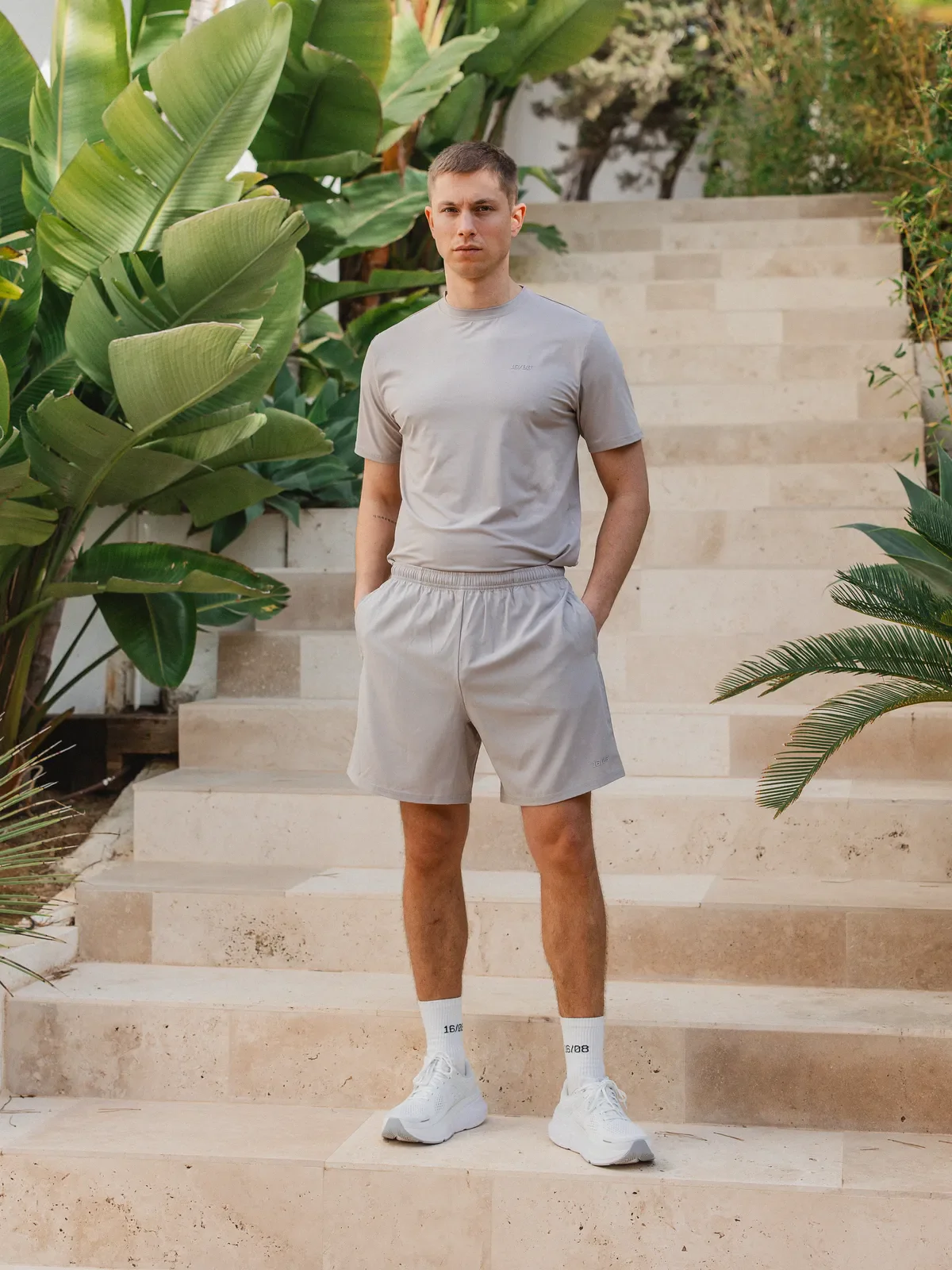 Light Grey Basic Sport T-shirt - Image 8