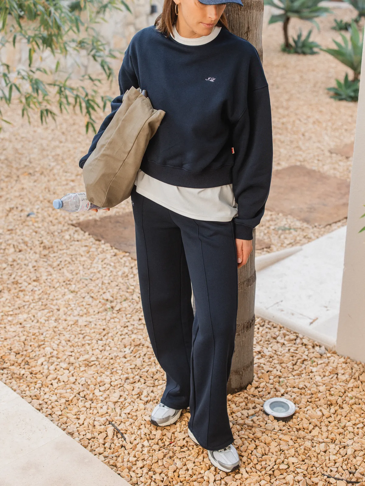 Navy Lounge League Jogging Pants - Image 9