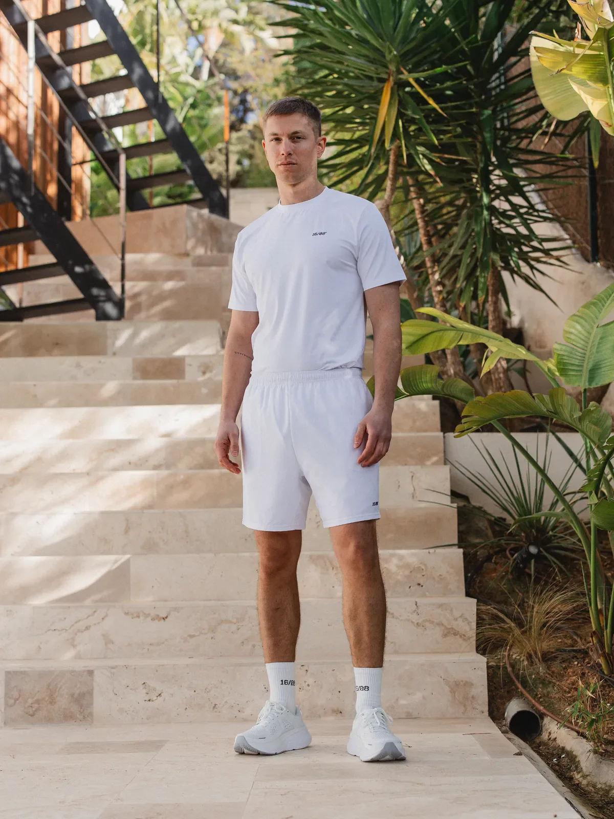White Basic Sport T-shirt - Image 8